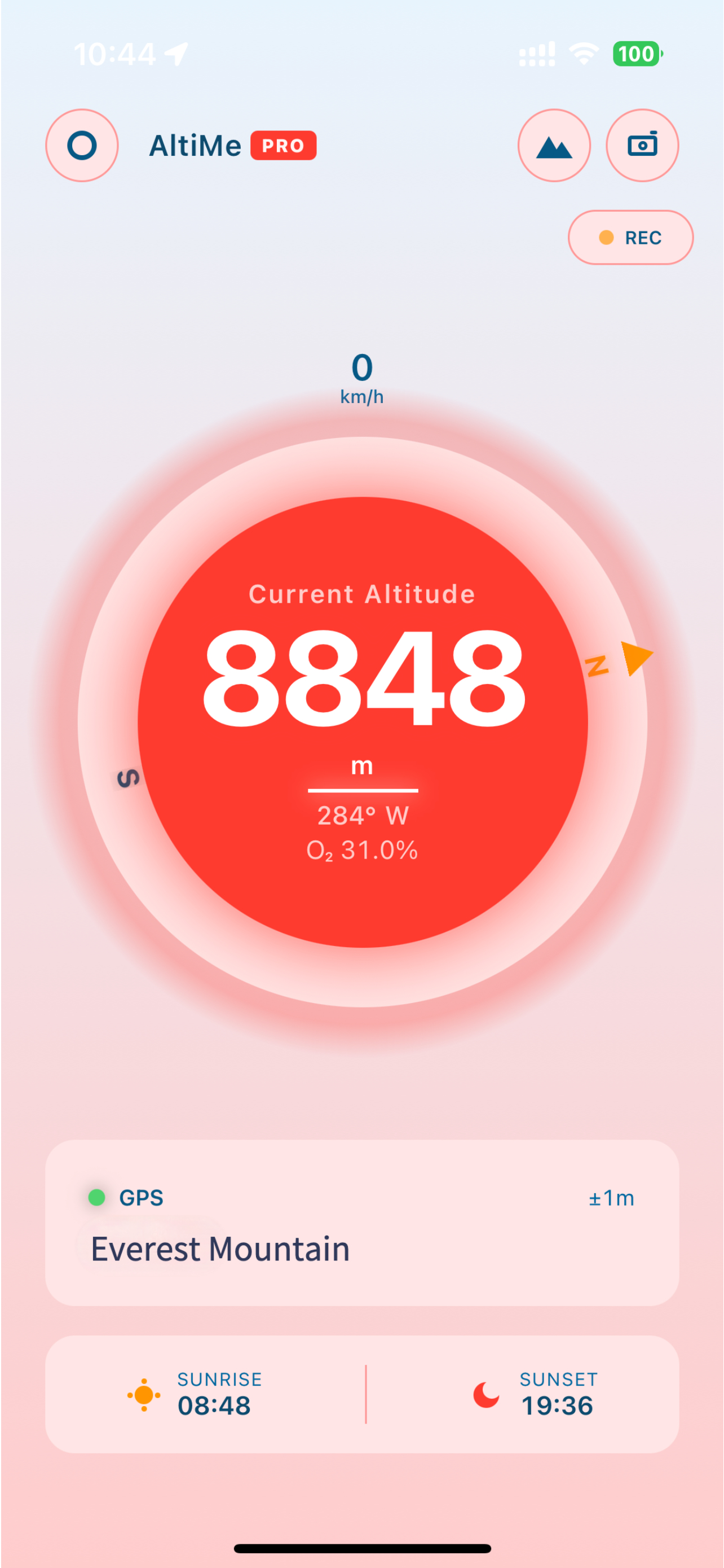 AltiMe altitude dashboard