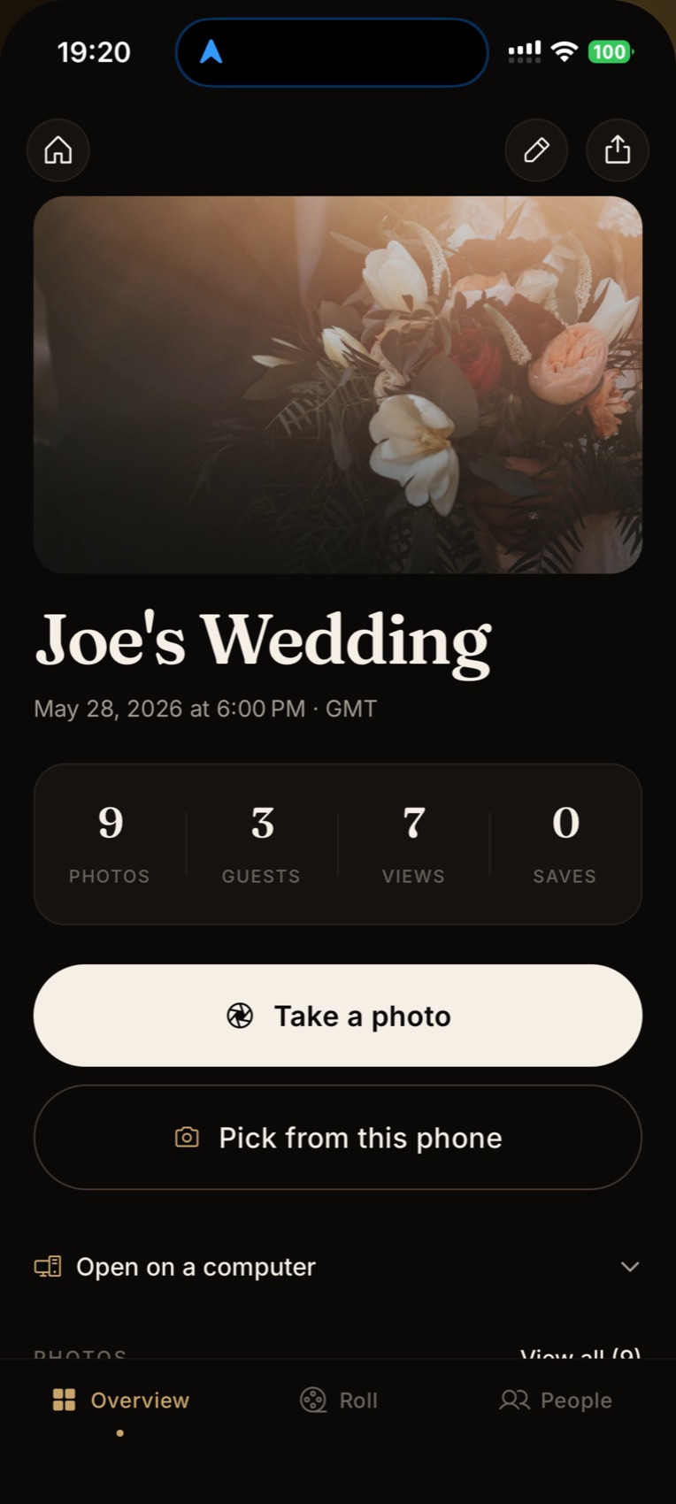 Filmly event detail